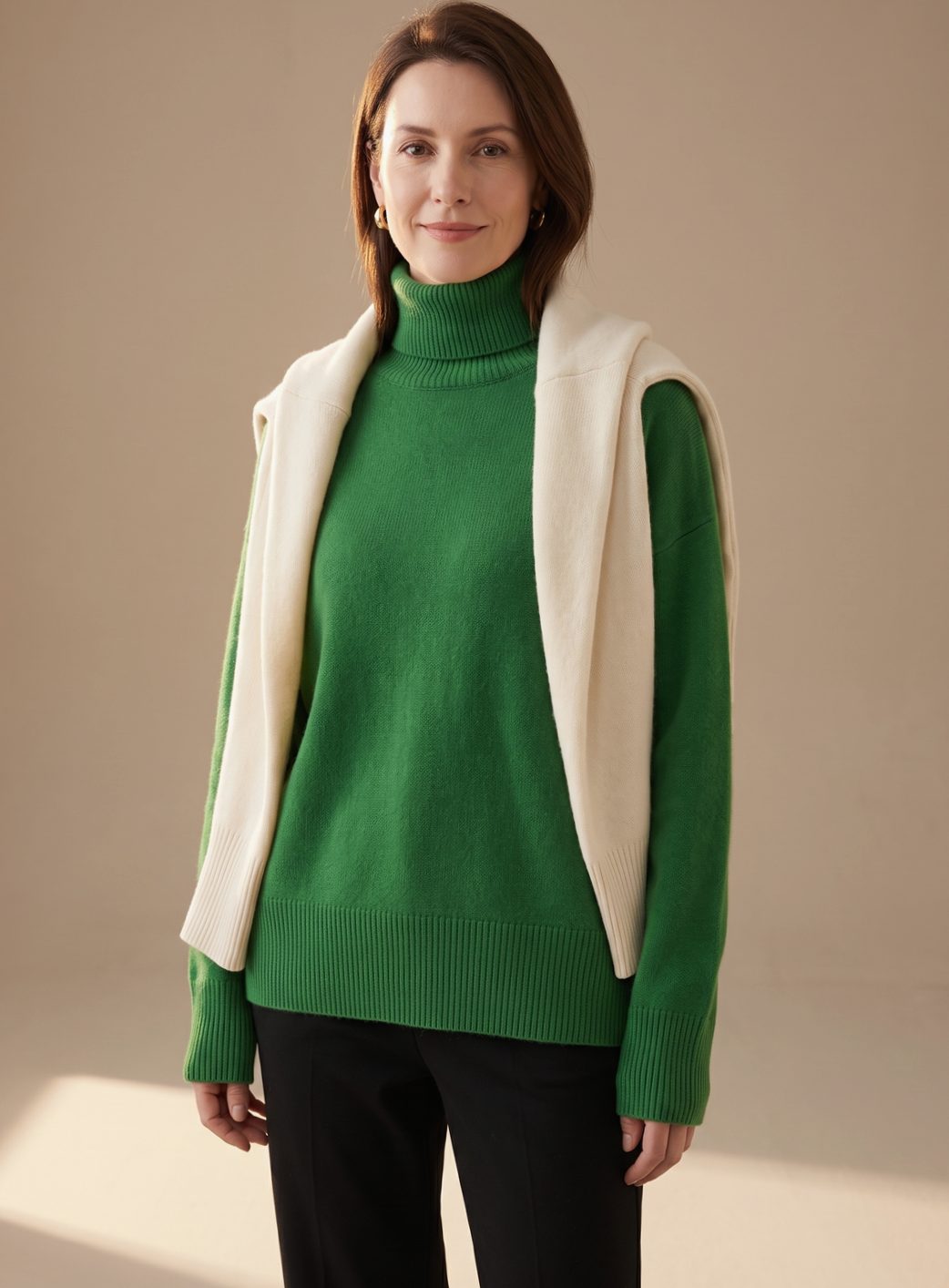 Sylvine | Women's Oversized Turtleneck Pullover