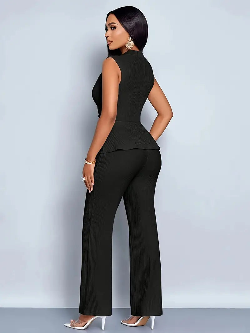 womens-pleated-two-piece-set-with-wrap-v-neck-and-peplum-hem-2