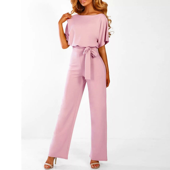 womens-polyester-jumpsuit-with-boat-neck-and-tie-belt-7