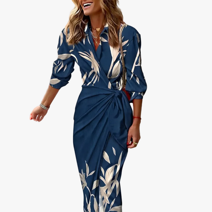womens-printed-polyester-midi-dress-with-wrap-front-and-waist-tie-1