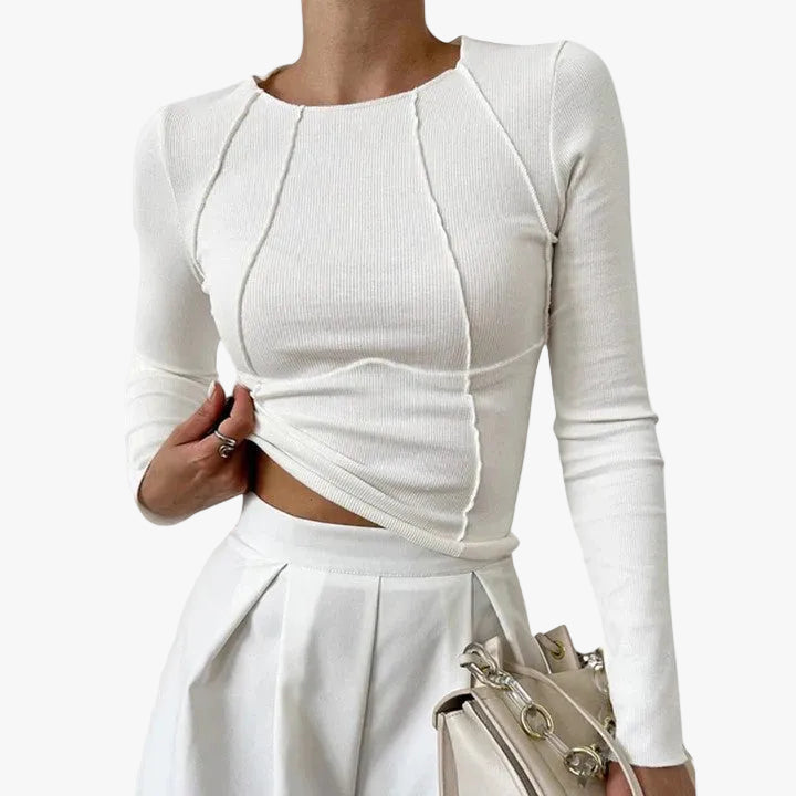 womens-ribbed-knit-top-with-crew-neck-and-seamed-panels-1