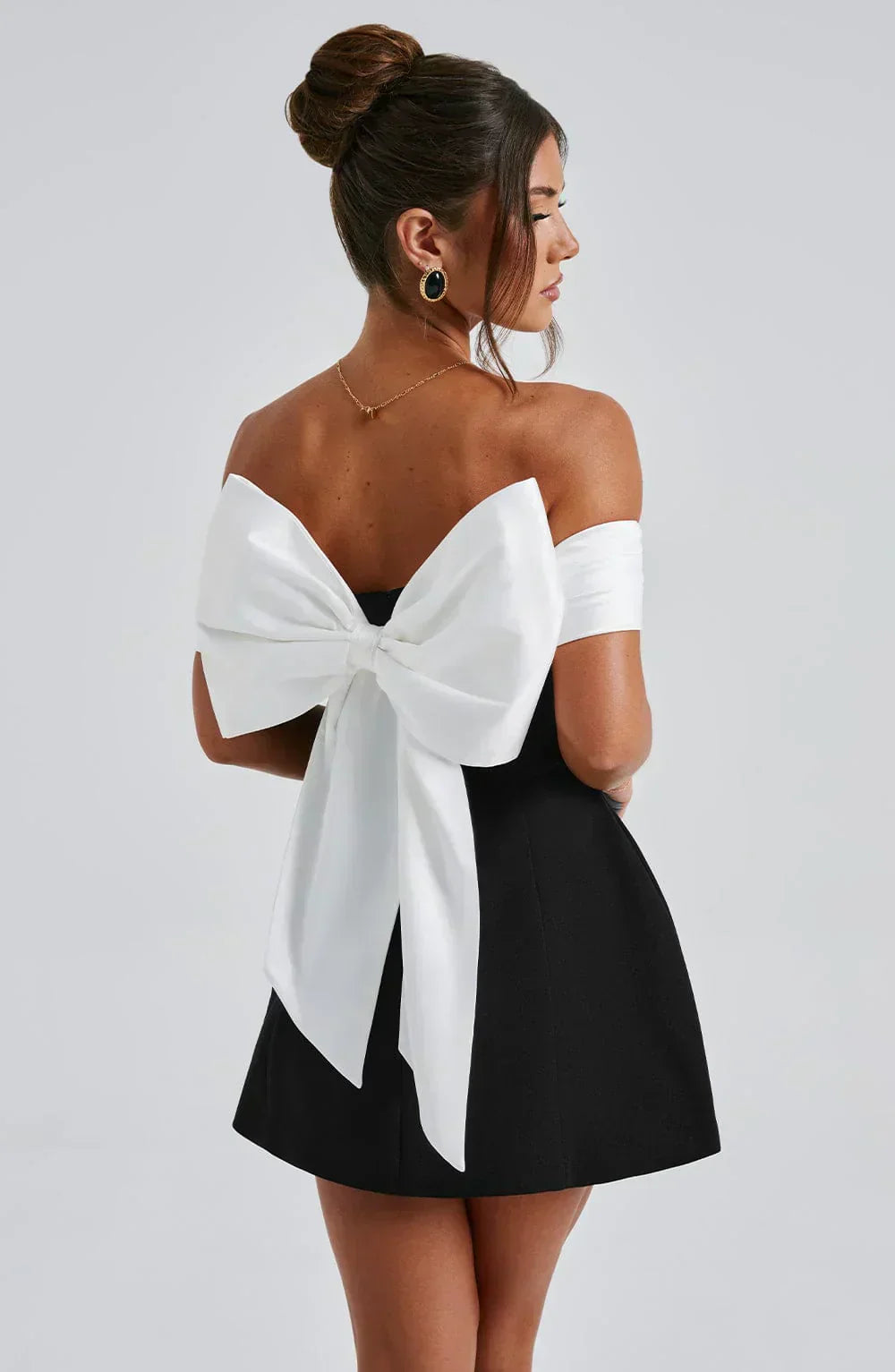 womens-satin-mini-dress-with-off-shoulder-band-and-back-bow-4
