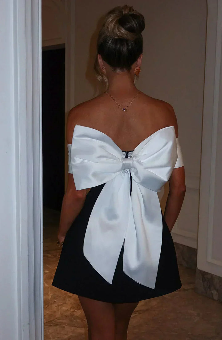 womens-satin-mini-dress-with-off-shoulder-band-and-back-bow-9