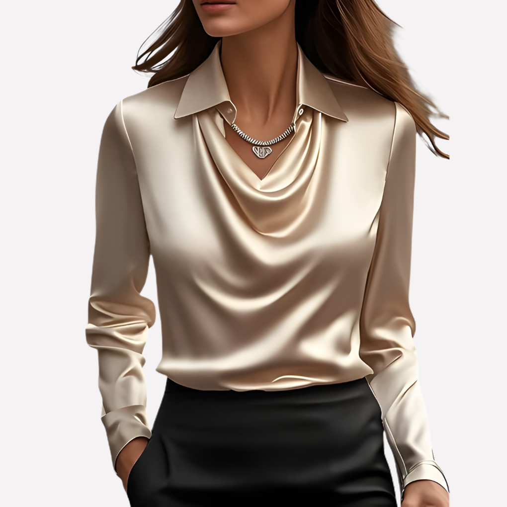 womens-satin-style-woven-blouse-with-draped-neckline-and-cuffs-5