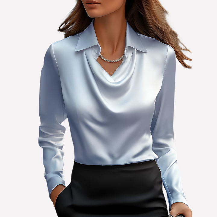 womens-satin-style-woven-blouse-with-draped-neckline-and-cuffs-6