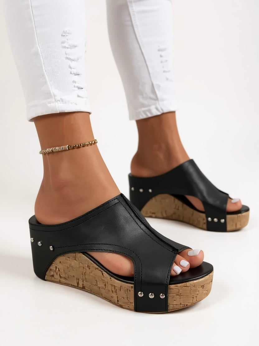 womens-slide-sandals-with-faux-upper-and-wedge-sole-2
