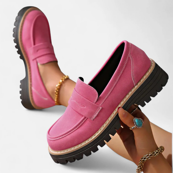 womens-slip-on-loafers-with-lug-sole-and-penny-strap-3