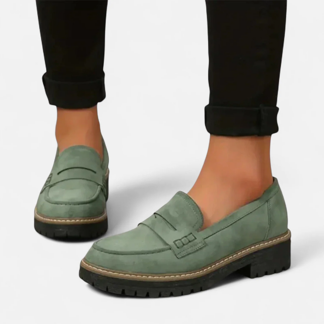 womens-slip-on-loafers-with-lug-sole-and-penny-strap-6