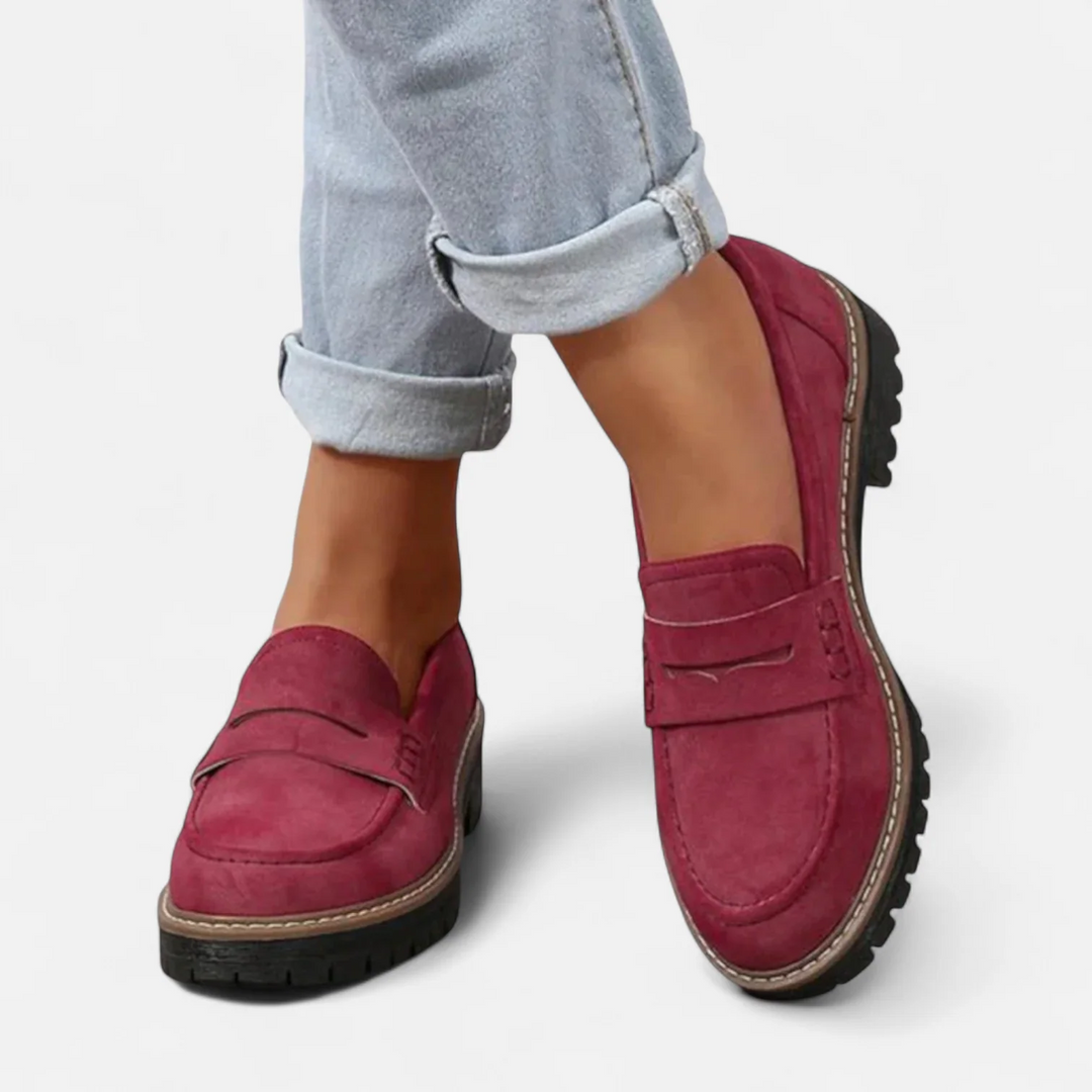 womens-slip-on-loafers-with-lug-sole-and-penny-strap-7