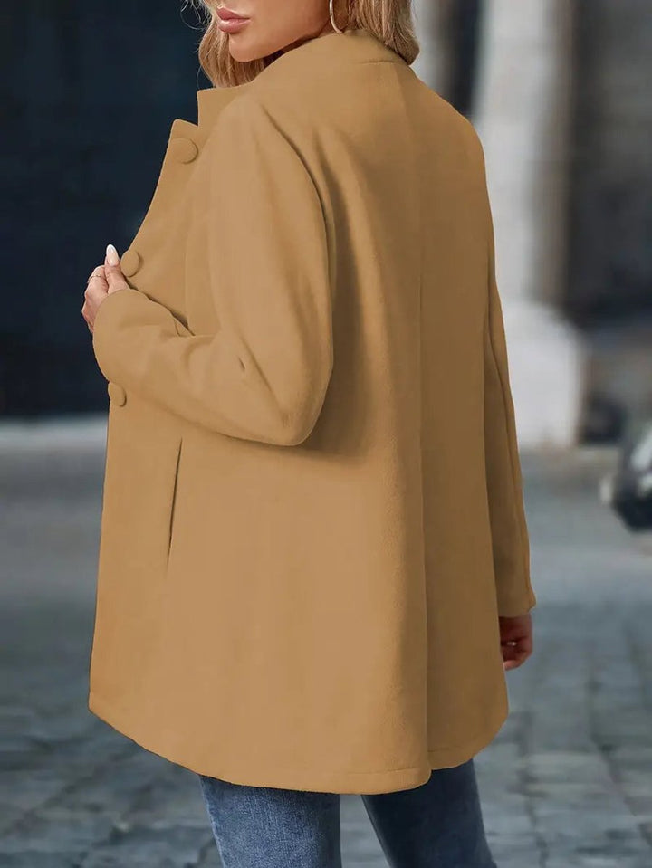 Wanda | Women's Longline Open-Front Blazer with Stand Collar