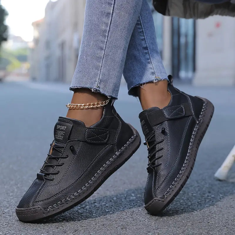 womens-synthetic-lace-up-sneakers-with-platform-sole-and-strap-3