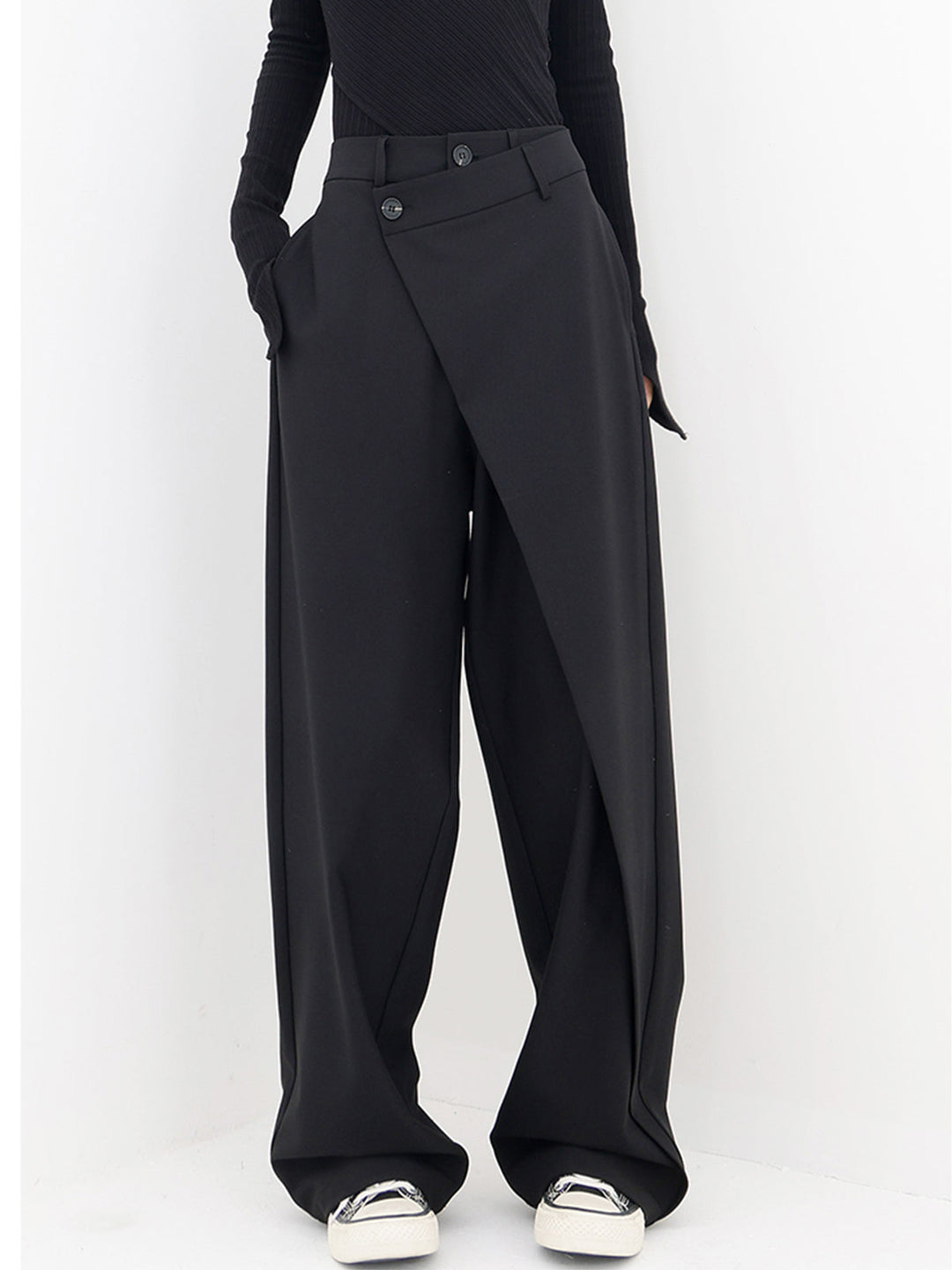 womens-wide-leg-woven-pants-with-wrap-front-and-button-waist-7