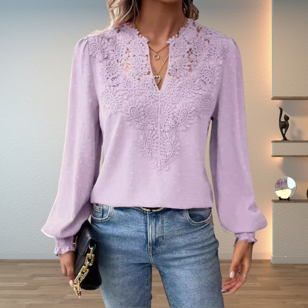 womens-woven-blouse-with-lace-yoke-and-split-neckline-6