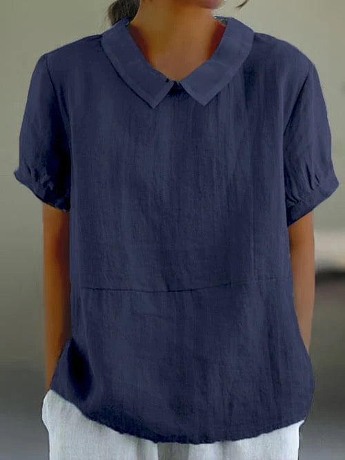 womens-woven-blouse-with-rounded-collar-and-paneled-seam-5