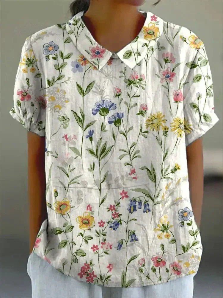 womens-woven-floral-blouse-with-v-notch-collar-and-short-sleeves-2