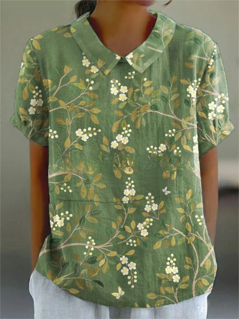 womens-woven-floral-blouse-with-v-notch-collar-and-short-sleeves-4