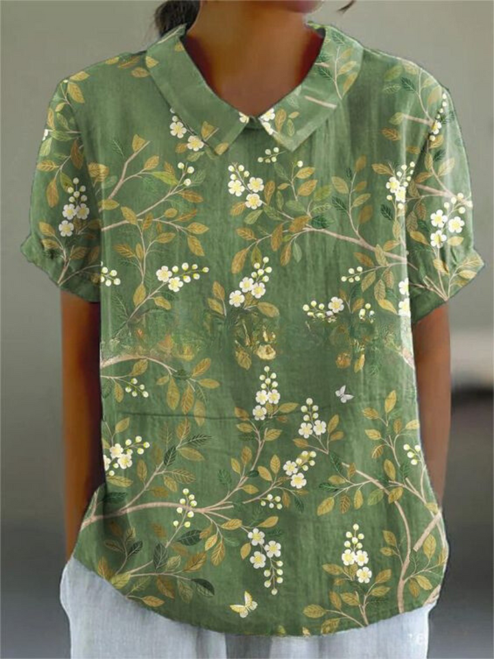 womens-woven-floral-blouse-with-v-notch-collar-and-short-sleeves-4