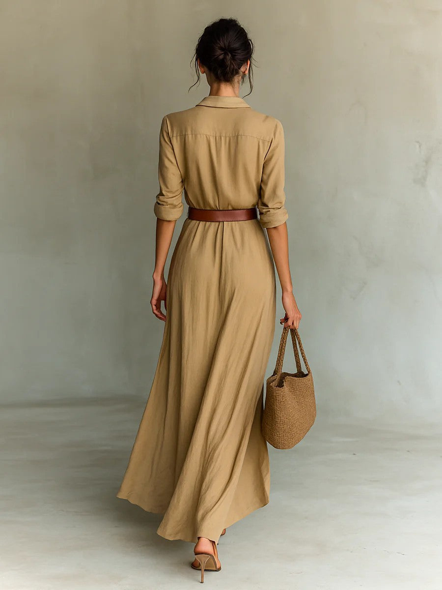 womens-woven-maxi-dress-with-button-front-and-waist-tie-6