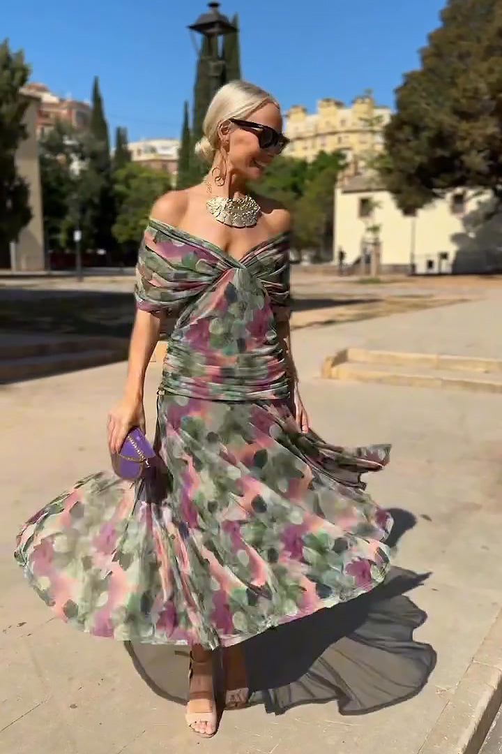 womens-woven-maxi-dress-with-off-shoulder-v-neck-and-ruched-waist-2