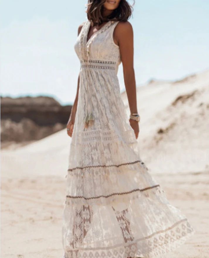 womens-woven-maxi-dress-with-v-neck-and-tassel-tie-3