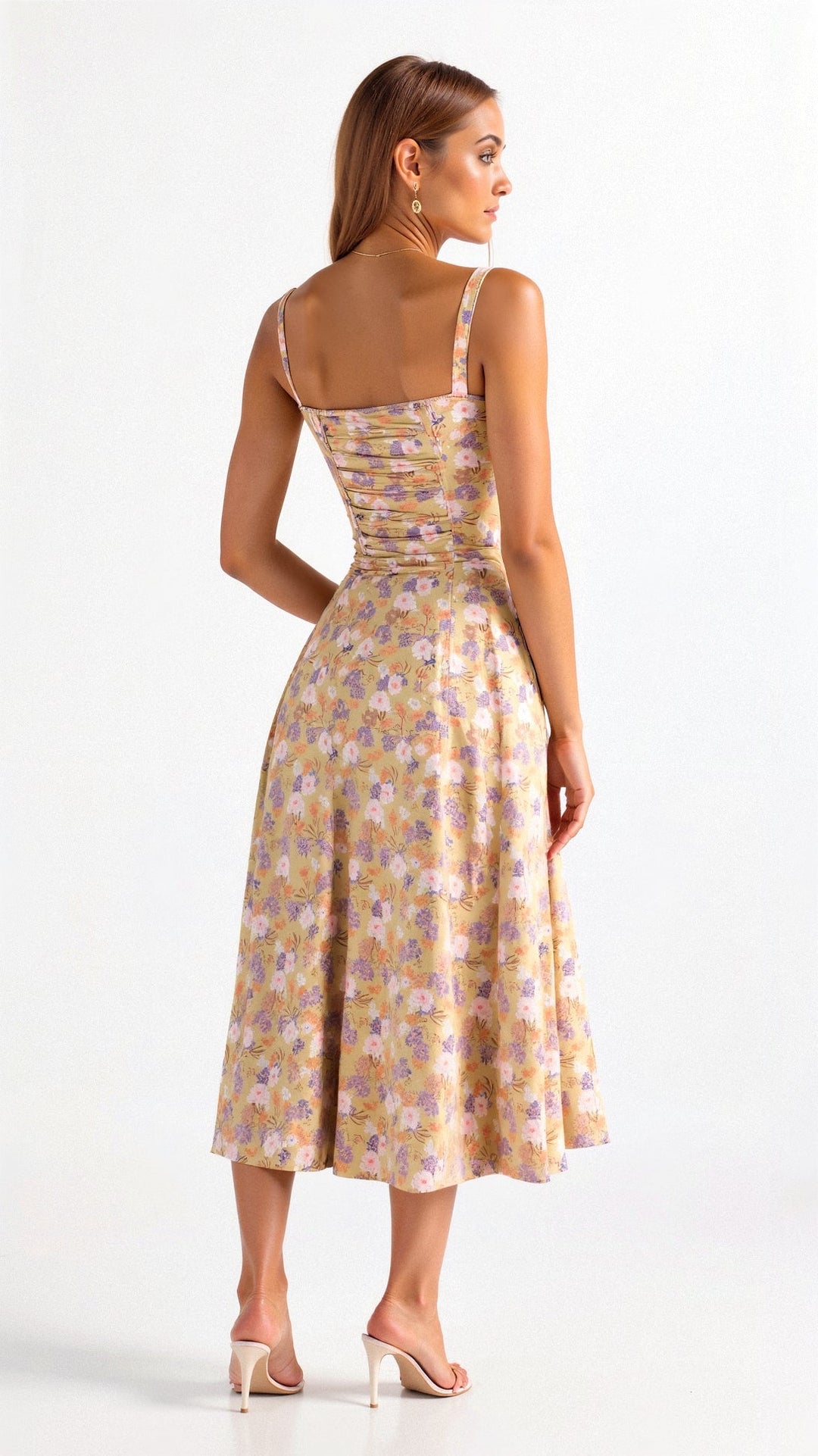 womens-woven-midi-dress-with-corset-bodice-and-slit-2