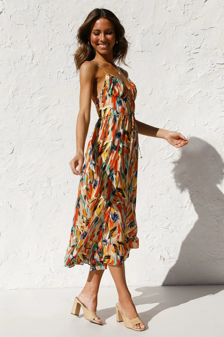 womens-woven-midi-dress-with-v-neck-and-tie-waist-4