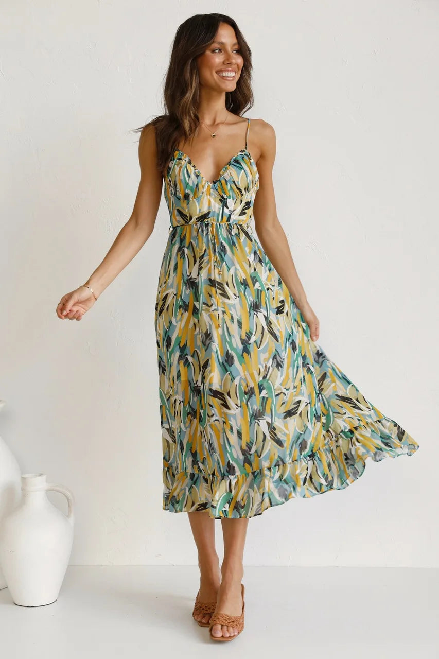 womens-woven-midi-dress-with-v-neck-and-tie-waist-5