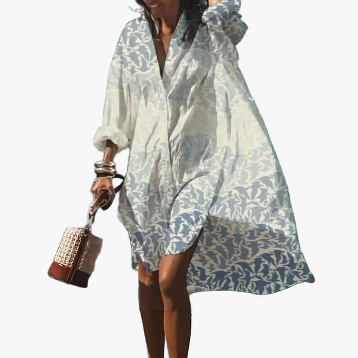 womens-woven-shirt-dress-with-button-front-and-collar-1