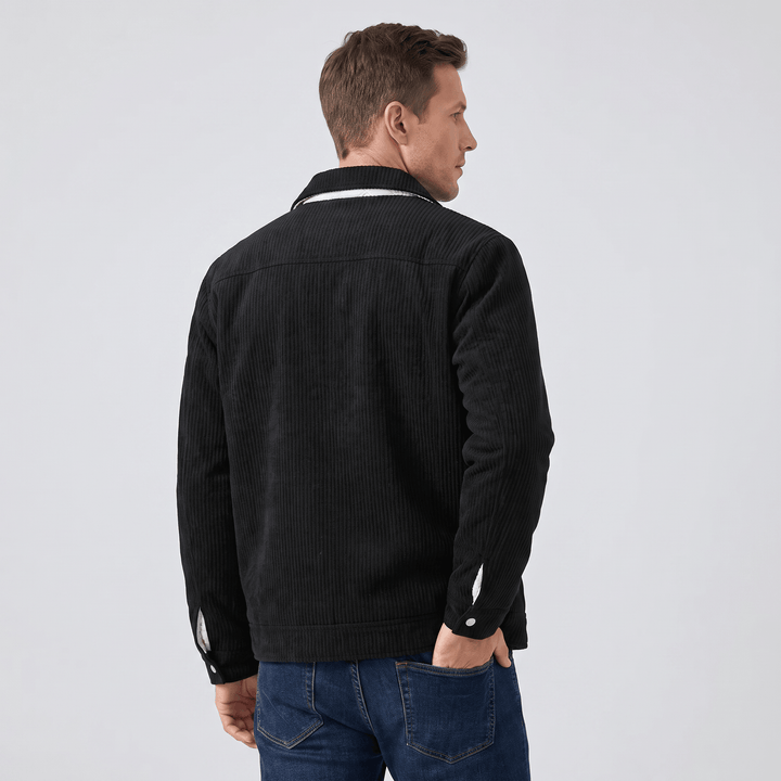 Wystan | Men's Quilted Ribbed Pile Overshirt