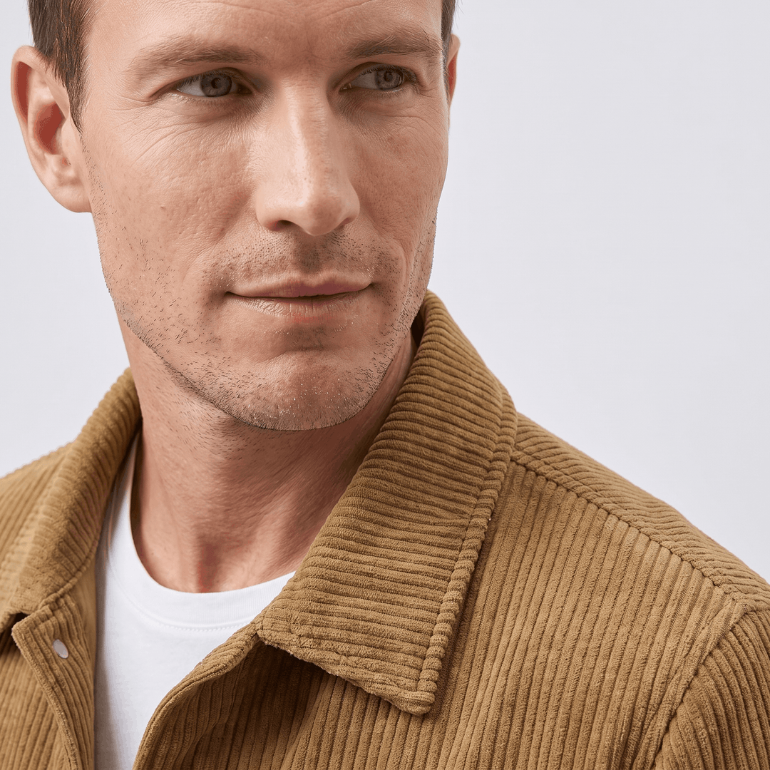 Wystan | Men's Quilted Ribbed Pile Overshirt