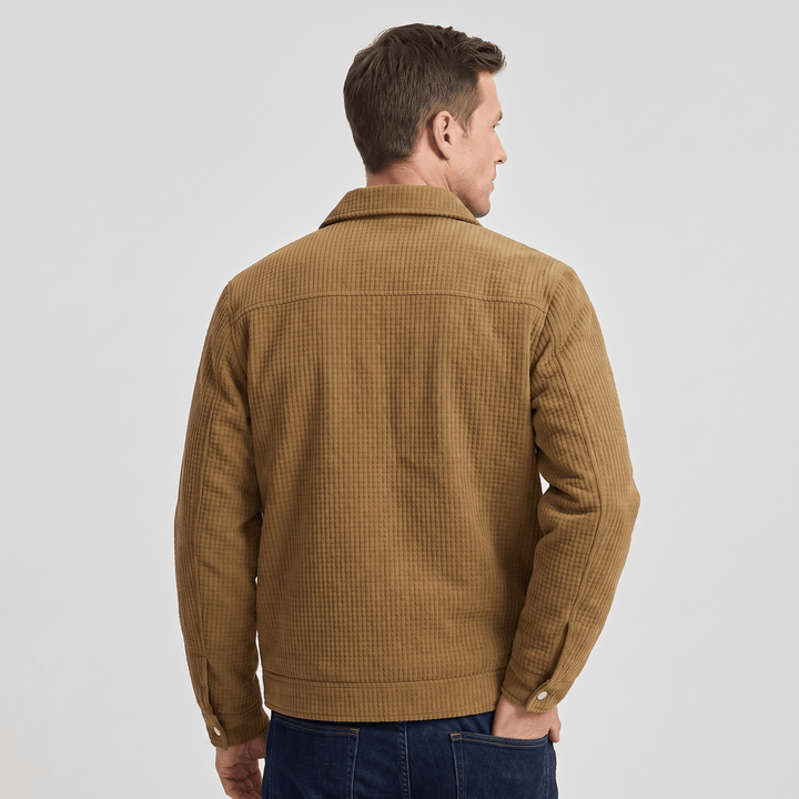 Wystan | Men's Quilted Ribbed Pile Overshirt