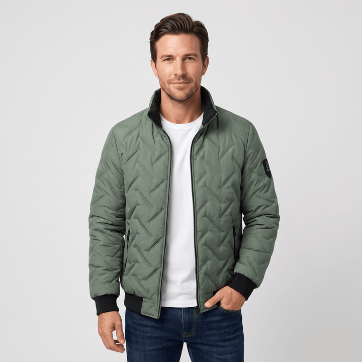 Zephyr | Men's Chevron-Quilted Bomber Jacket