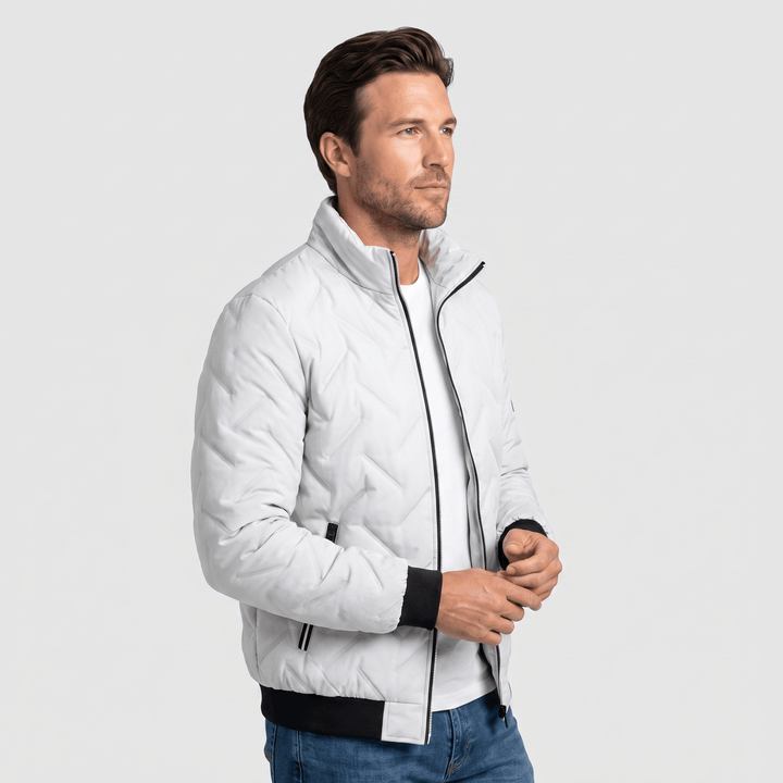 Zephyr | Men's Chevron-Quilted Bomber Jacket