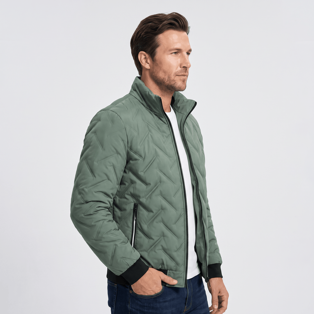 Zephyr | Men's Chevron-Quilted Bomber Jacket
