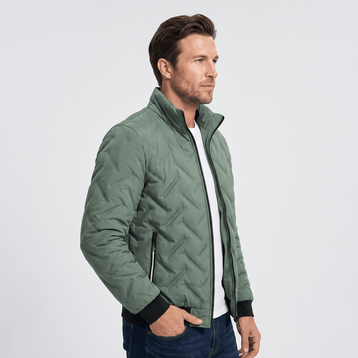 Zephyr | Men's Chevron-Quilted Bomber Jacket