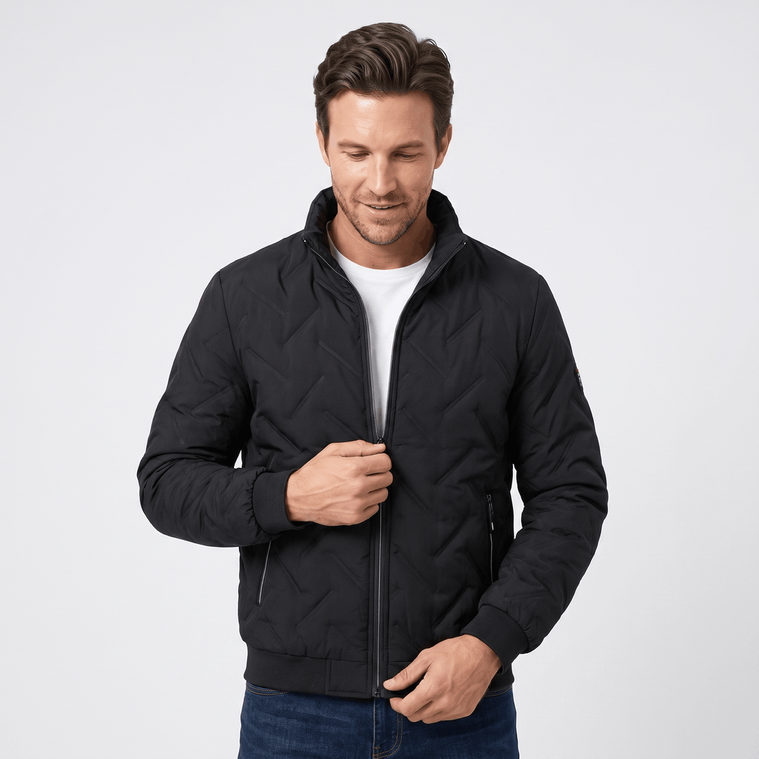 Zephyr | Men's Chevron-Quilted Bomber Jacket
