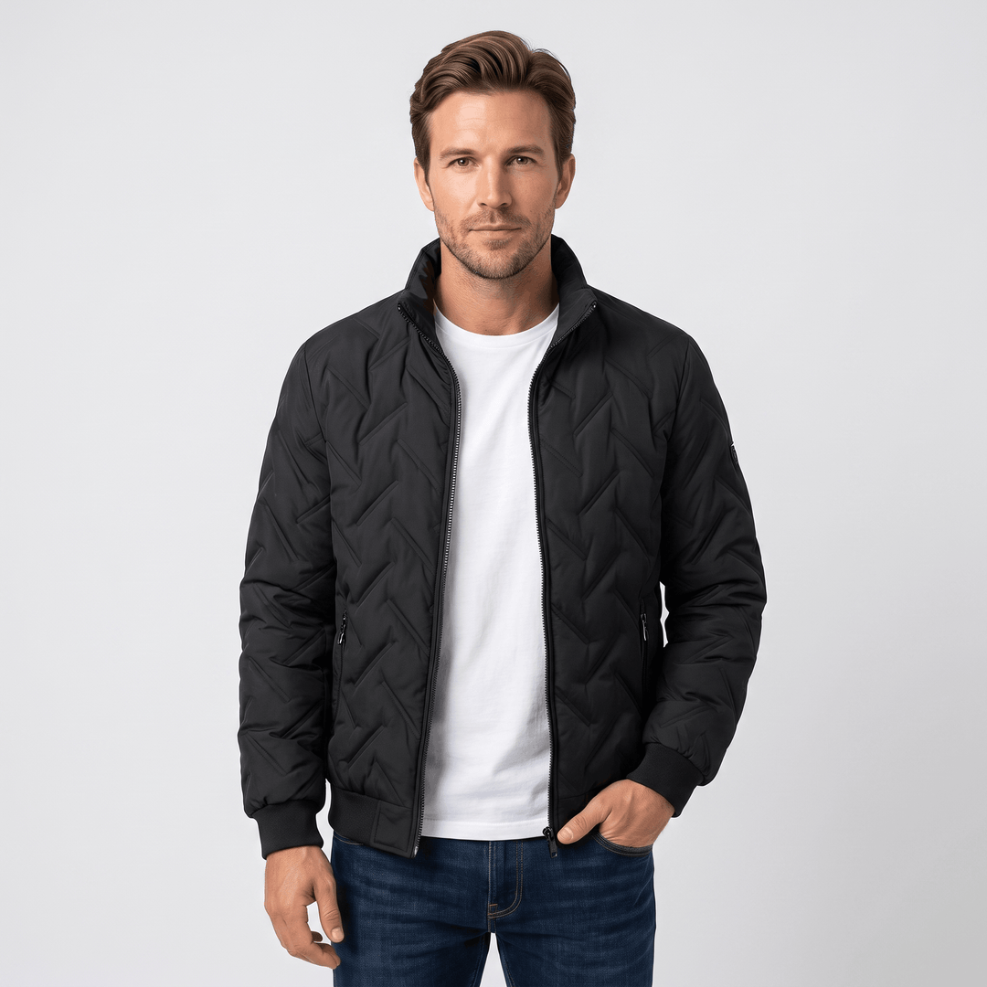 Zephyr | Men's Chevron-Quilted Bomber Jacket