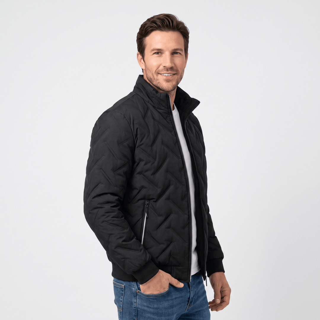 Zephyr | Men's Chevron-Quilted Bomber Jacket