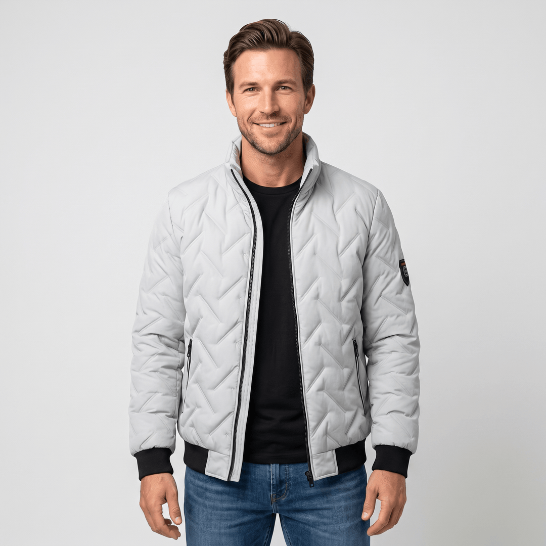 Zephyr | Men's Chevron-Quilted Bomber Jacket