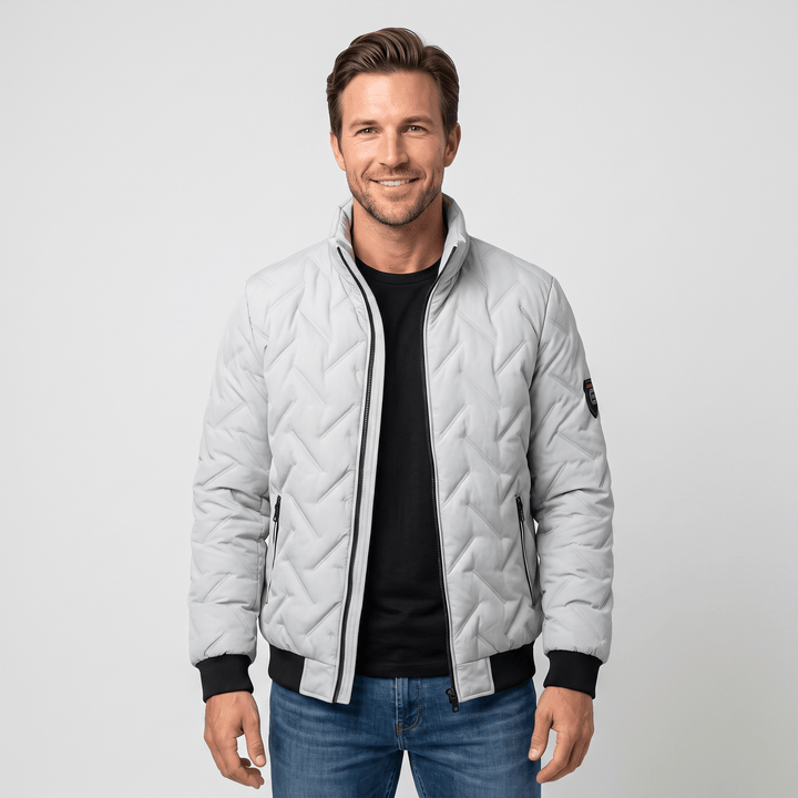 Zephyr | Men's Chevron-Quilted Bomber Jacket