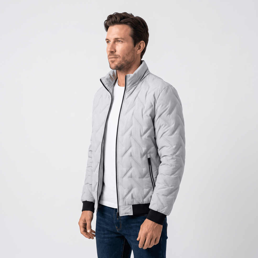 Zephyr | Men's Chevron-Quilted Bomber Jacket