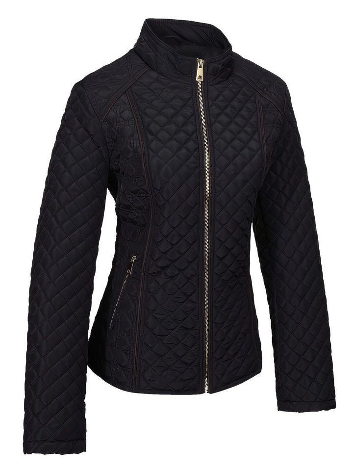 Fleurine | Women's Quilted Stand-Collar Jacket with Zip Front