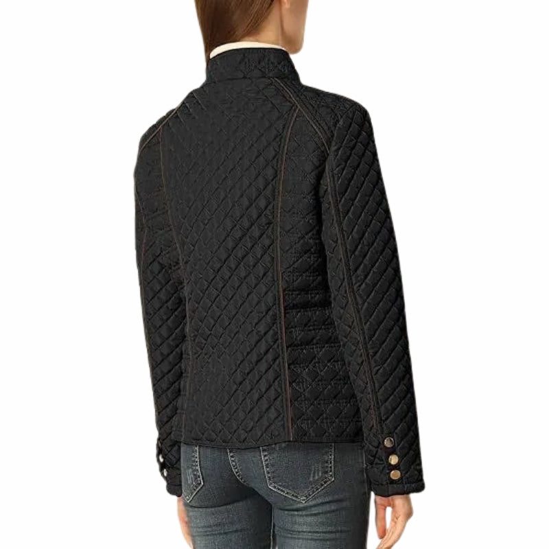 Fleurine | Women's Quilted Stand-Collar Jacket with Zip Front