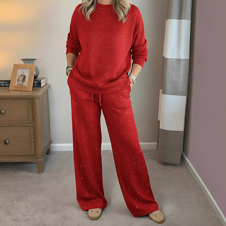 Zyria | Women's Shimmer Figure-Flattering Co-Ord Set